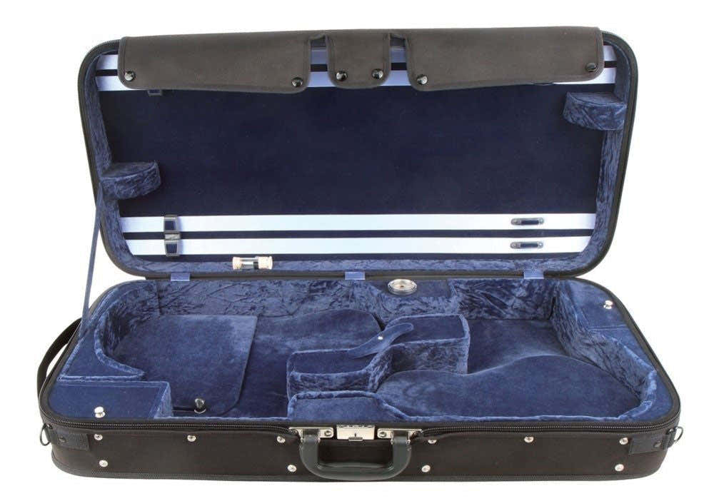Custodia Doppia Liuteria Maestro Nera/Blu - Violino/Viola