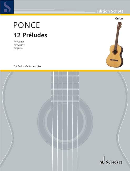 PONCE MANUEL MARIA - 12 preludi - Chitarra