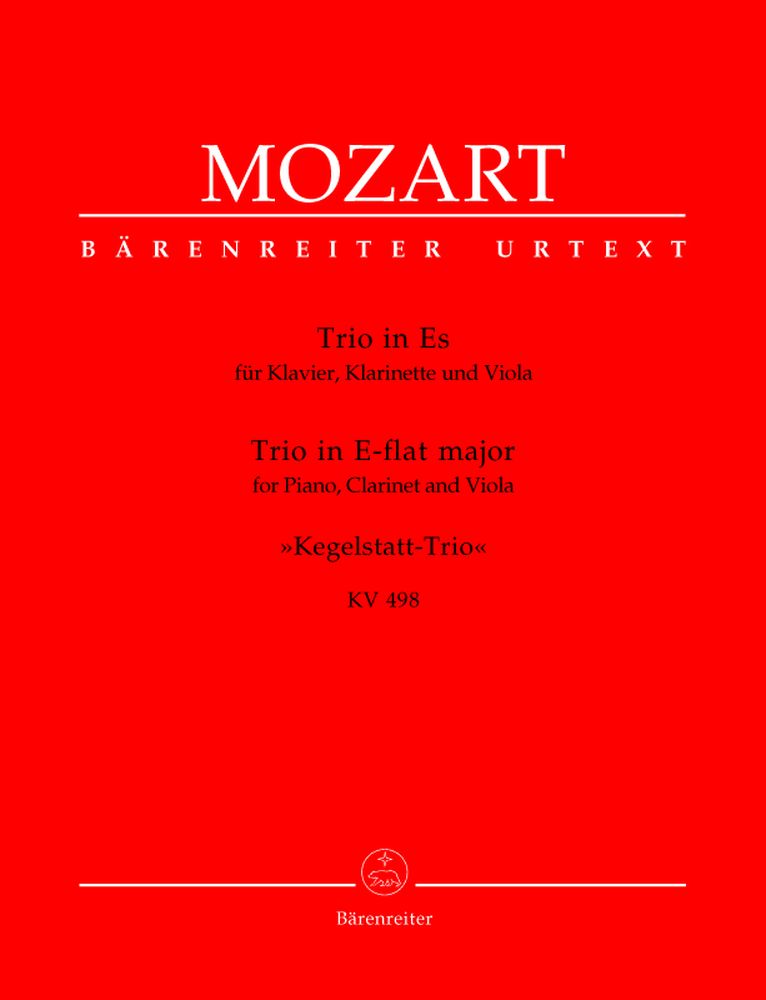 Moz W.A. - Trio Des Quilles En Mib Majeur Kv 498 - Piano Clarinette Alto