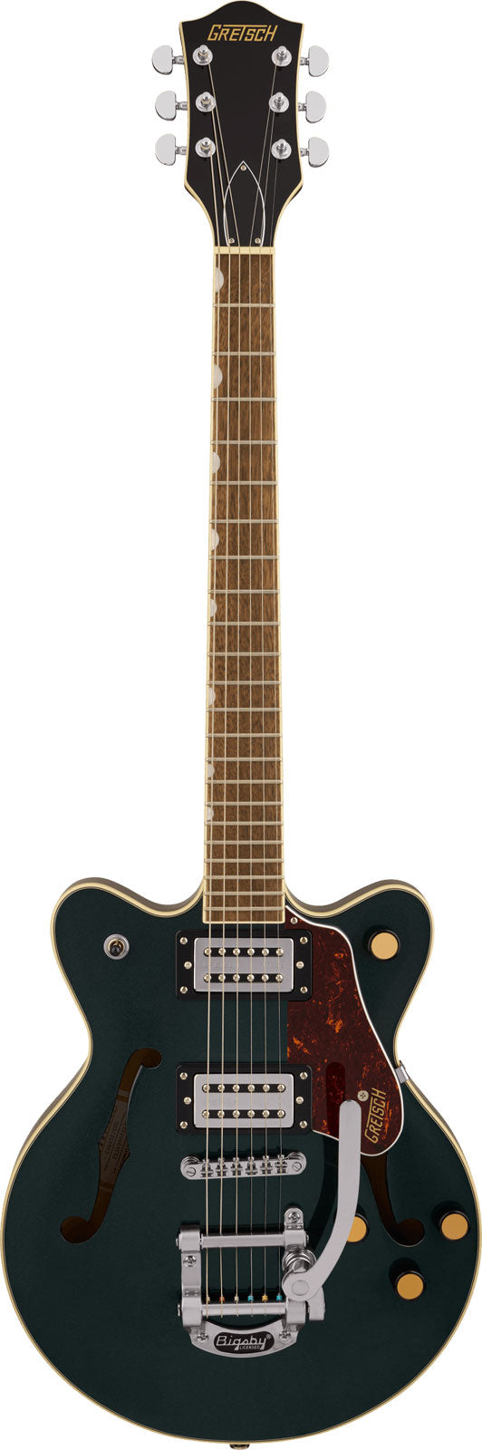 G2655T Streamliner Center Block Jr. Doppio Cutaway con Bigsby LRL Cadillac Green
