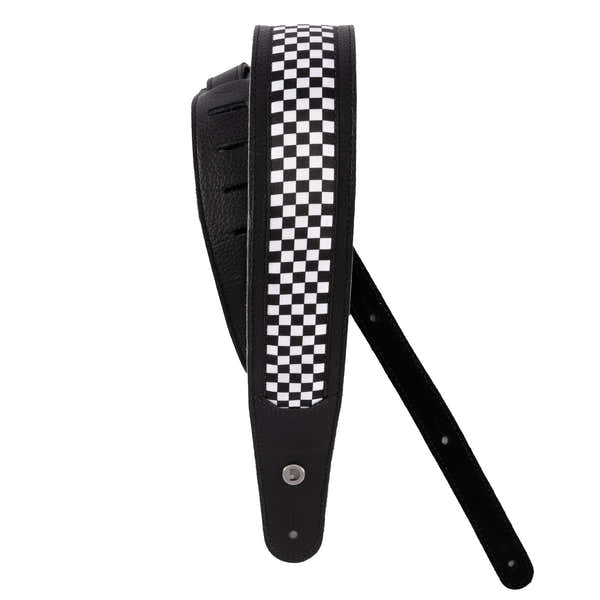 Hybrid Tracolla per chitarra in pelle a quadretti