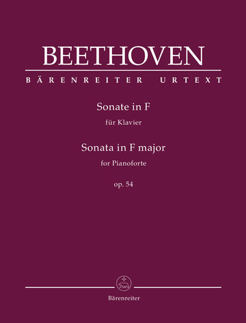 Beethoven L.V. - Sonata in Fa maggiore Op.54 - pianoforte