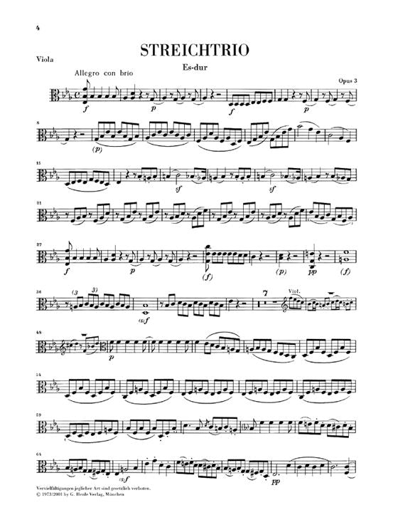 BEETHOVEN L.V. - STRING TRIOS OP. 3 8 AND 9 AND STRING DUO WOO 32