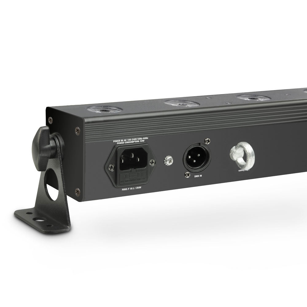 TRIBAR 200 IR - BARRA LED TRICOLORE (RGB) 12 X 3 W BLACK BOX CON TELECOMANDO A INFRAROSSI
