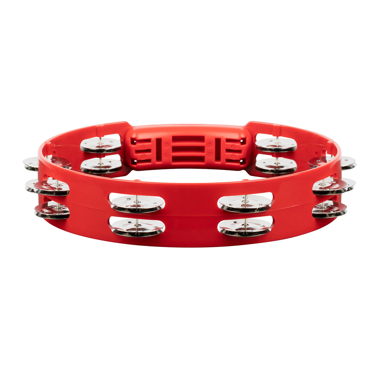 HTT10R - Tamburello ABS Rosso 25CM 1 Fila di Piattini