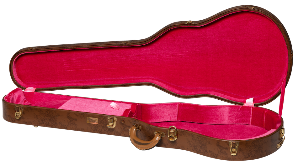 Custodia Les Paul Lifton Historic "5-latch" Marrone/Rosa