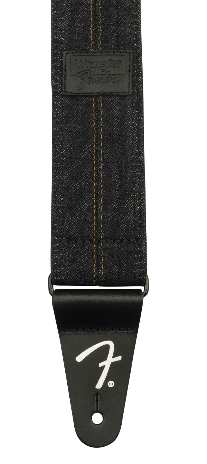 x Tracolla in denim Wrangler Nero slavato Cucitura