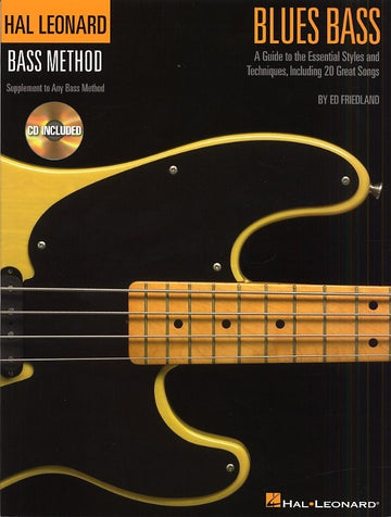 HAL LEONARD BASS METHOD BLUES BASS - A GUIDE TO THE ESSENTIAL STYLES + AUDIO TRACKS - BASS GUITAR