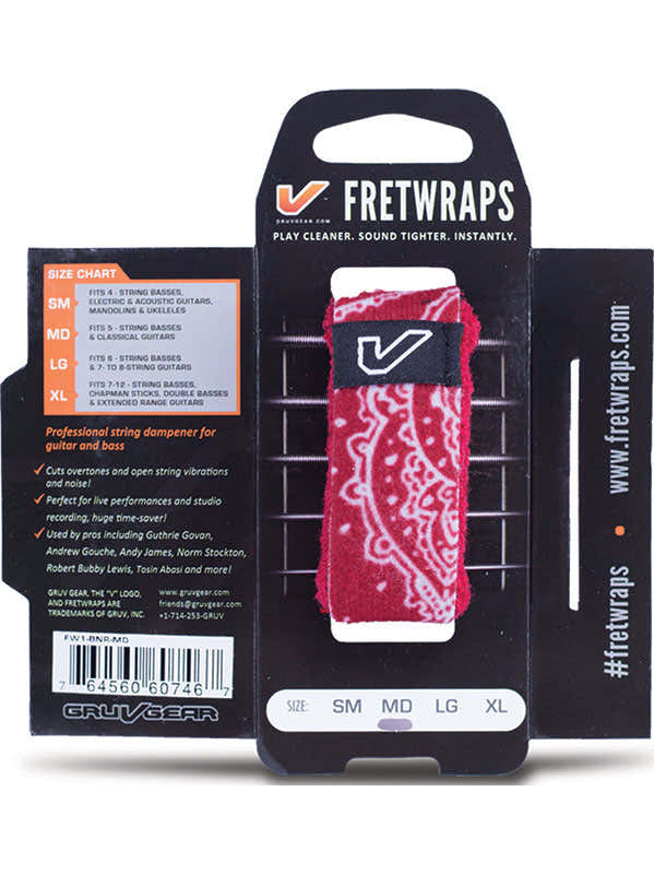 FretWraps Bandana Rossa - Piccolo