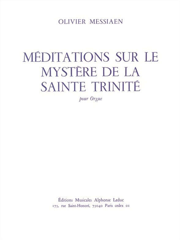 Meditazioni sul mistero della Santissima Trinità