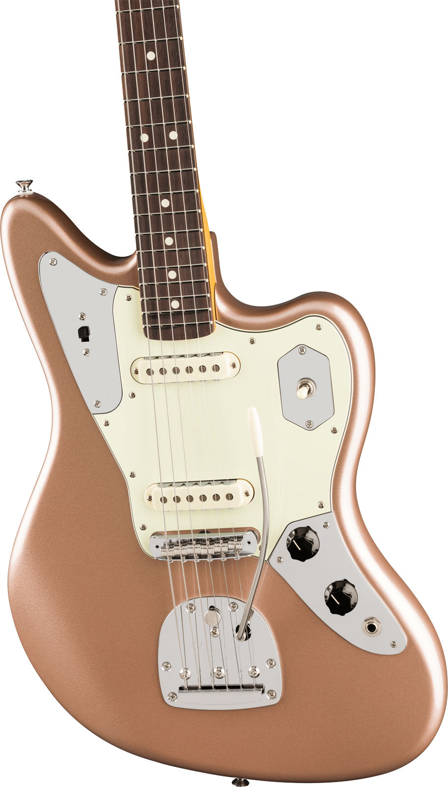 American Professional Classic Jaguar RW Firemist Gold sbiadito