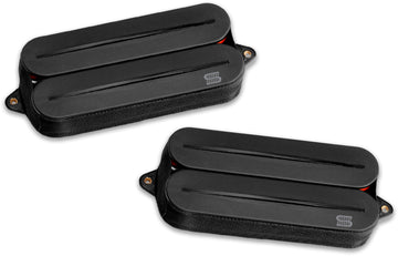 Humbucker Black Jupiter Rails 7 corde, firma di Wes Hauch, set, nero