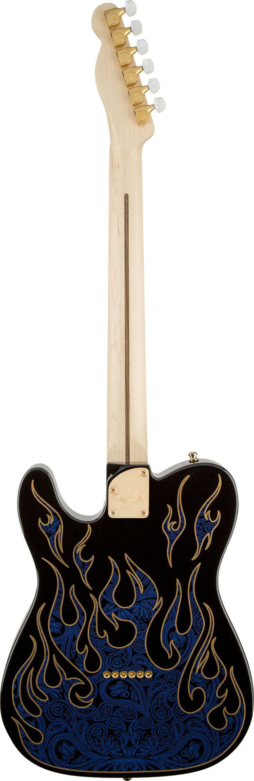James Burton Telecaster Mn, Fiamme Paisley blu