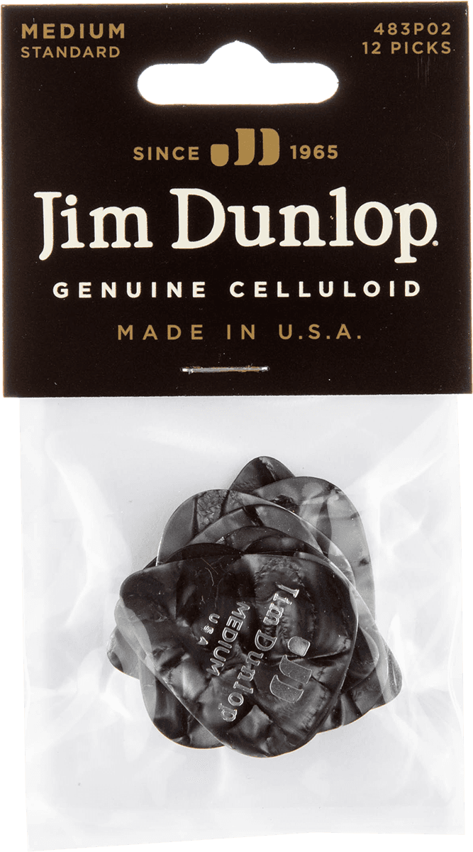 12 x Celluloide medio Perloid nero