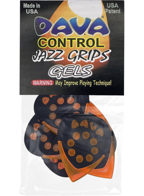 Plettri Jazz Grips Gel Sacchetto da 6 Pezzi.