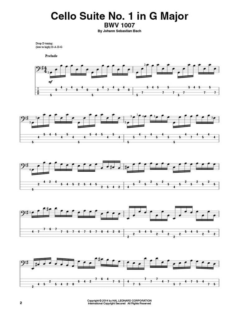 Bach J.S. - Suite per violoncello per basso elettrico