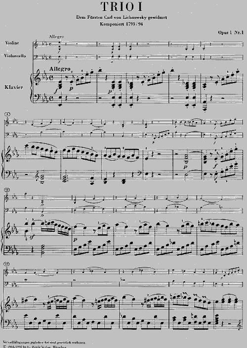Beethoven L.V. - Piano Trios Volume I