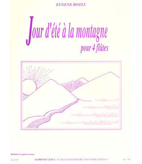 Bozza Eugene - Giornata d'estate in montagna - per 4 flauti