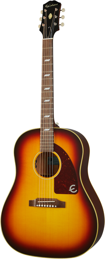 Original Round Shoulder Dreadnought Epiphone Usa Texan Sunburst vintage