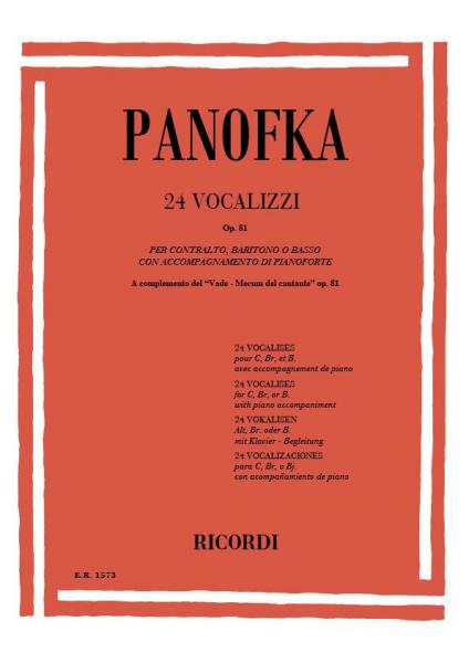PANOFKA H. - 24 VOCALIZZI OP. 81 - CHANT