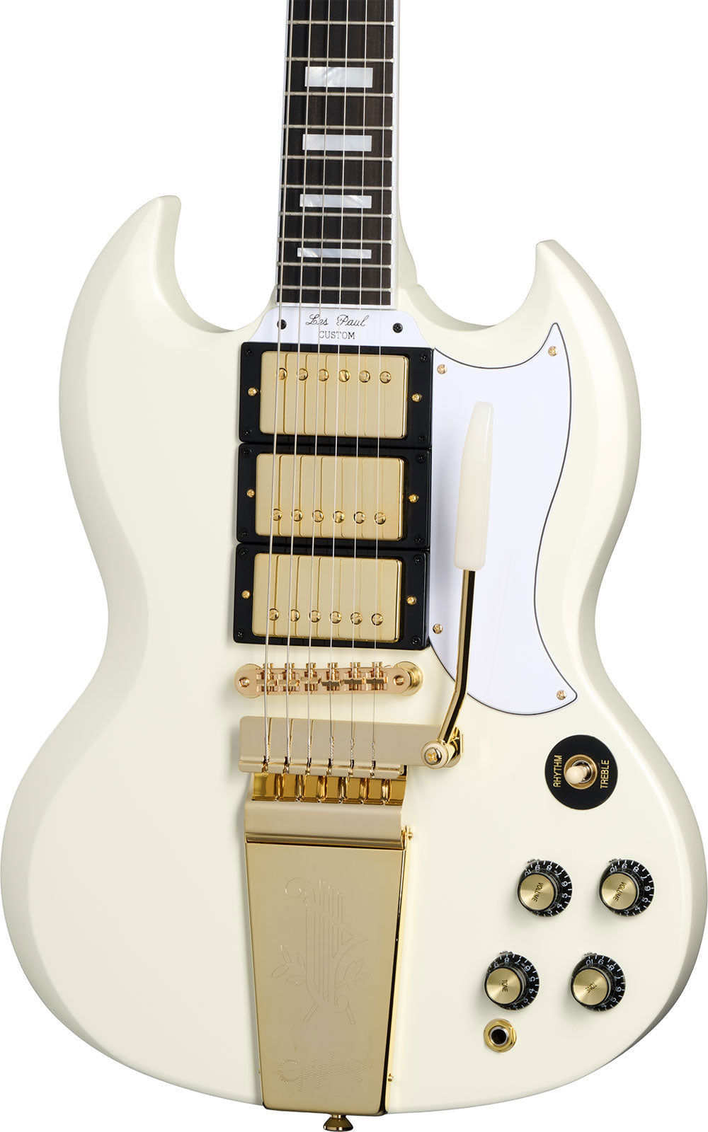 Les Paul SG Custom 1963 Maestro Vibrola Bianco classico IBGCSO