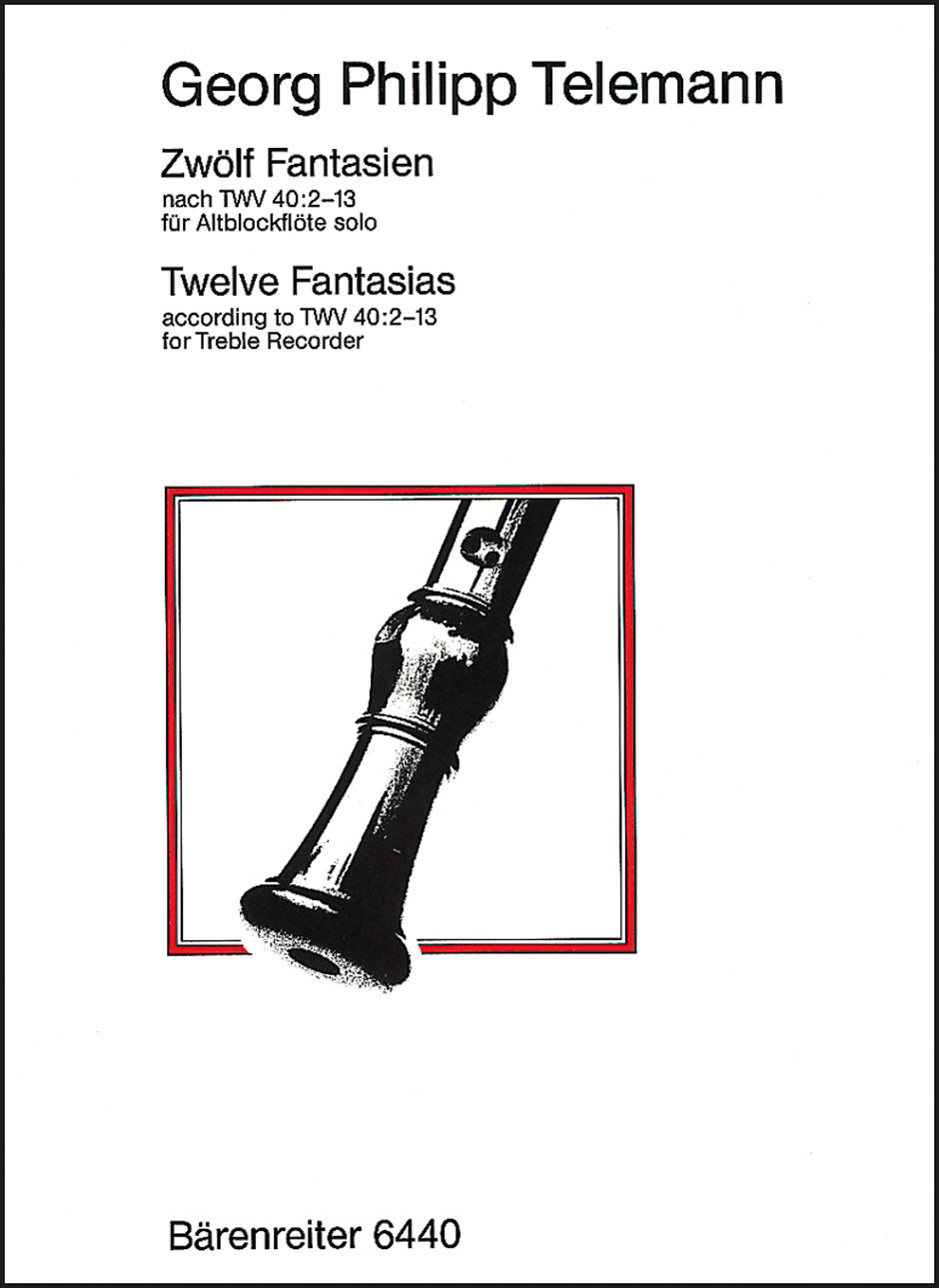 Telemann G. P. - 12 Fantasie TWV 40:2-13 - Flauto dolce contralto