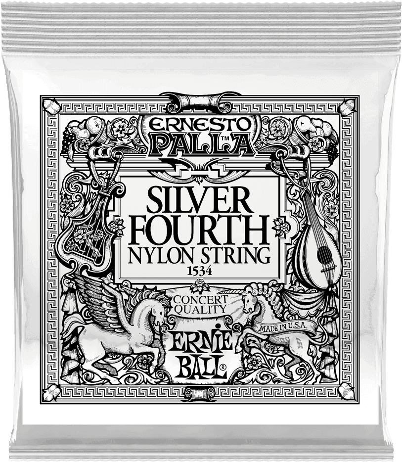 SILVER 4TH ERNESTO PALLA NYLON CLASSICAL GUITAR STRINGS