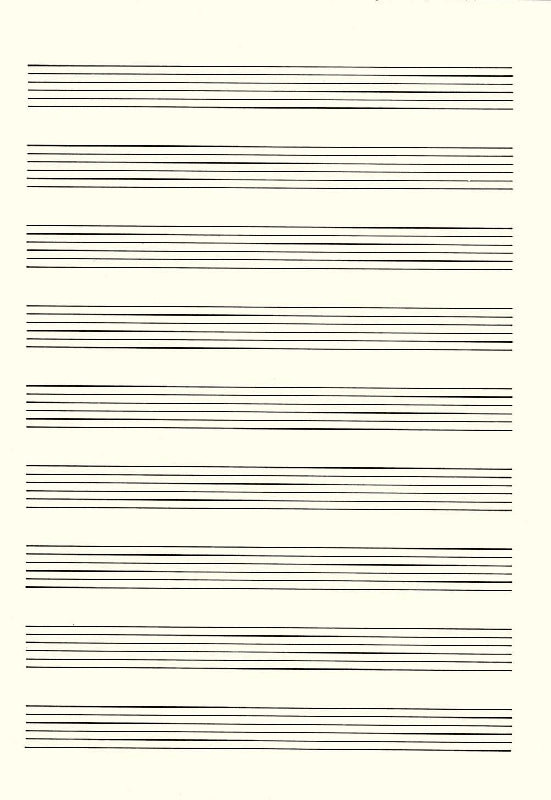 Star Notenschreibpapiere Bloc Notes 9 Portées