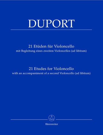 Duport Jean-louis - 21 Etudes Pour Violoncelle