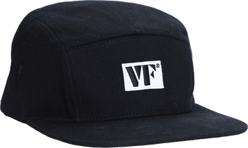 Cappello camp nero a 5 pannelli