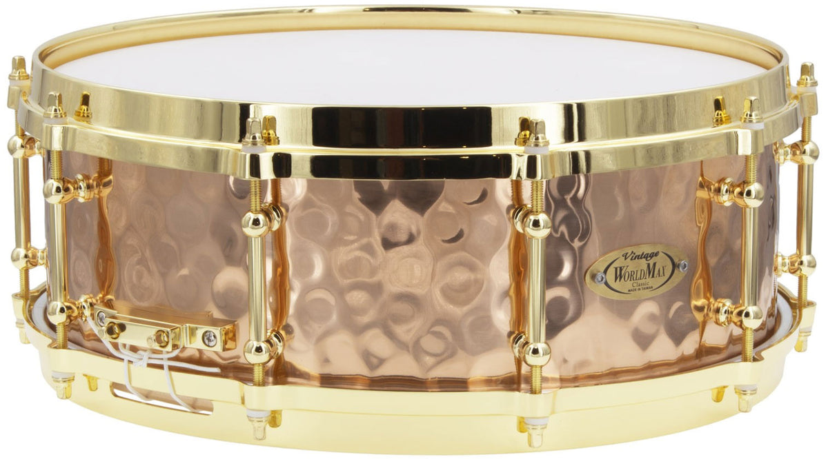 BZH-5014DHBR - Rullante 14" x 5" - Fusto in Bronzo Martellato - Cerchio Presso fuso
