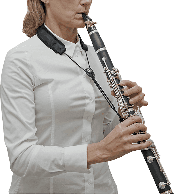 C20E - COLLARE CLARINETTO NYLON ELASTICO (METAL HOOK)