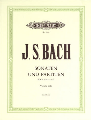Bach Johann Sebastian - Le 6 sonate e partite per violino solo BWV 1001-1006 - Violino
