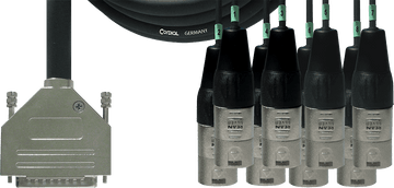 Cavo di Interfaccia SUB-D/8 XLR Maschi 1,5 M