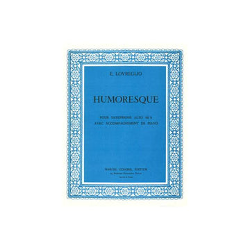Lovreglio - Humoresque - Saxophone et Piano
