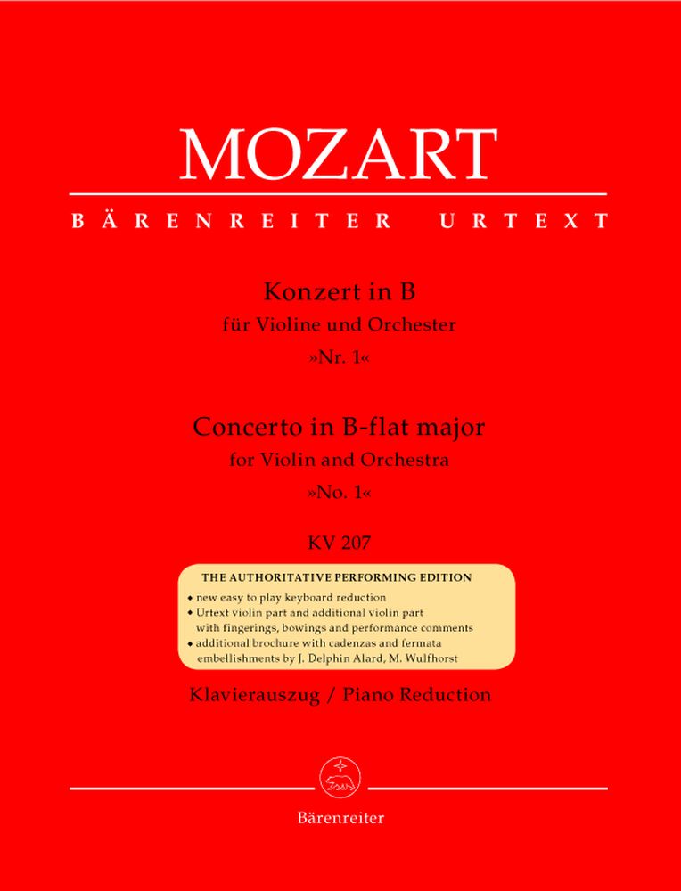 Moz W.A. - Concerto N°1 In Sib Maggiore Kv 207 - Violino Pianoforte