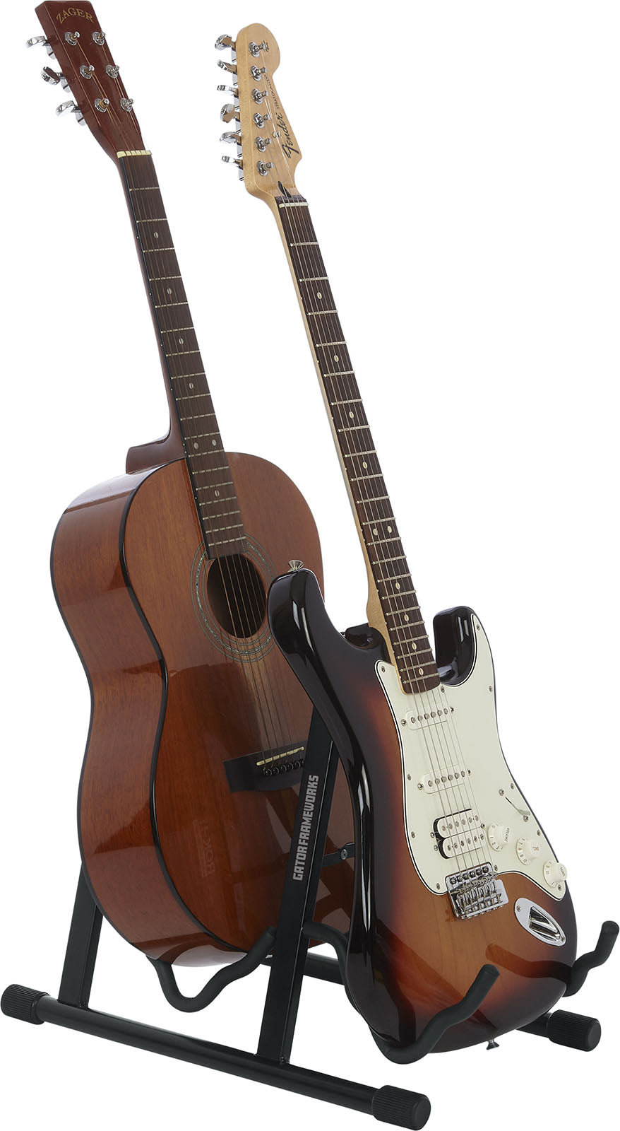 Supporto Doppio A Per Chitarra Acustica Ed Elettrica
