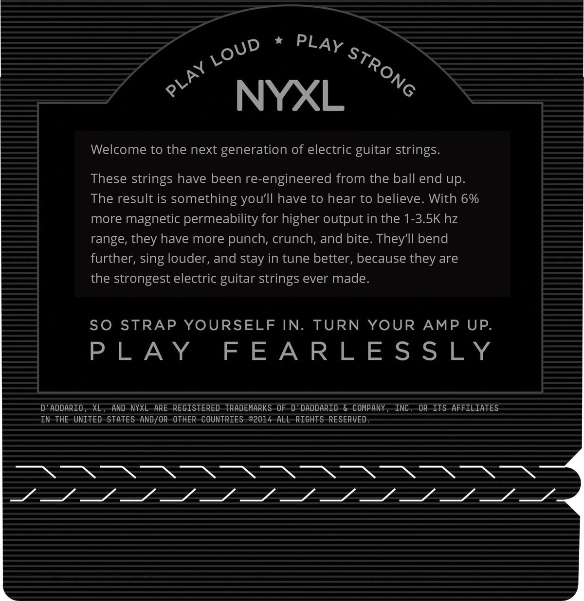 STRINGS FOR ELECTRIC GUITAR NYXL1260 NICKEL NET EXTRA HEAVY 12-60
