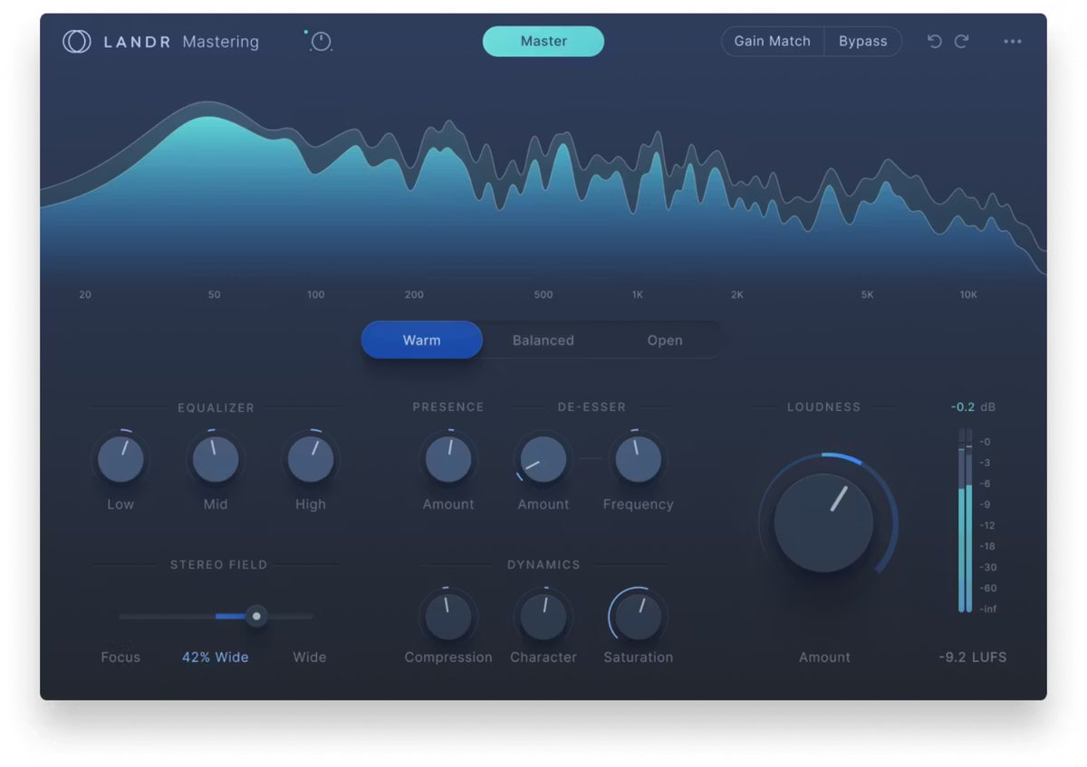 Landr Plugin di mastering PRO