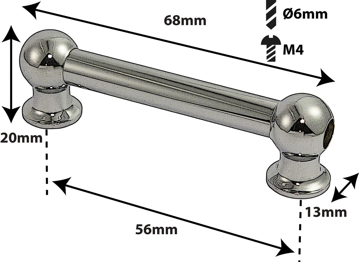 TL1D56-ST - BLOCCHETTO TUBO SATIN - 56MM - DOPPIO (X1)