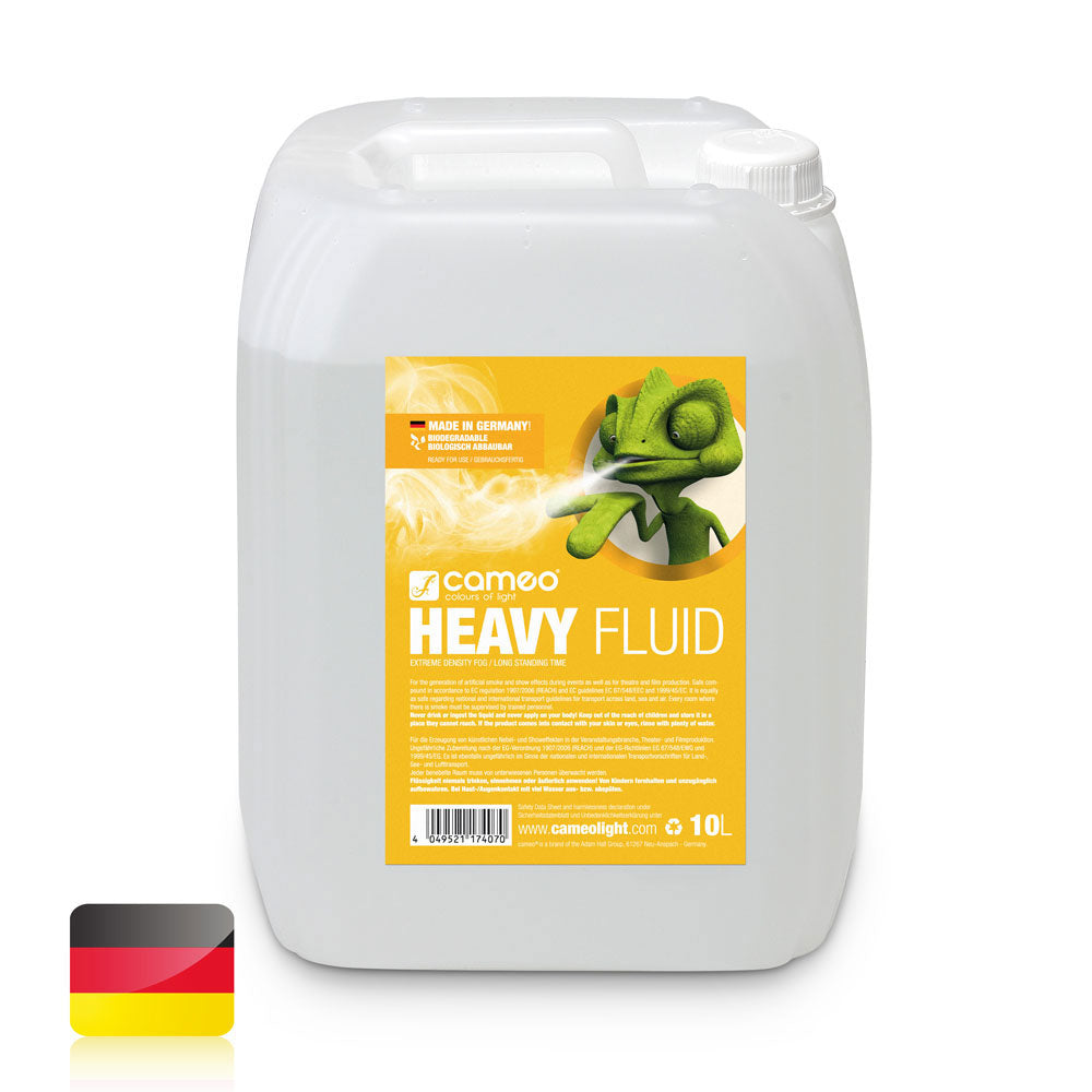 Cameo HEAVY FLUID 10L - LIQUIDO ALTISSIMA DENSIT E LUNGA DURATA PER MACCHINE DA FUMO - 10 L