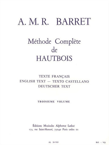 Metodo Completo Di Oboe Terzo Volume