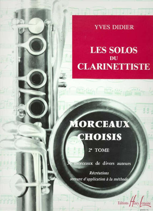 Didier - Soli del clarinettista Vol.2 (Brani scelti) - Clarinetto