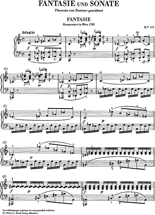Mozart W.a. - Fantasy And Sonata C Minor KV 475/457