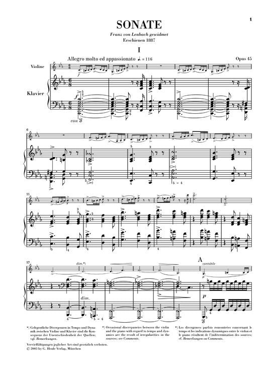 Grieg E. - Violin Sonata C Minor Op. 45