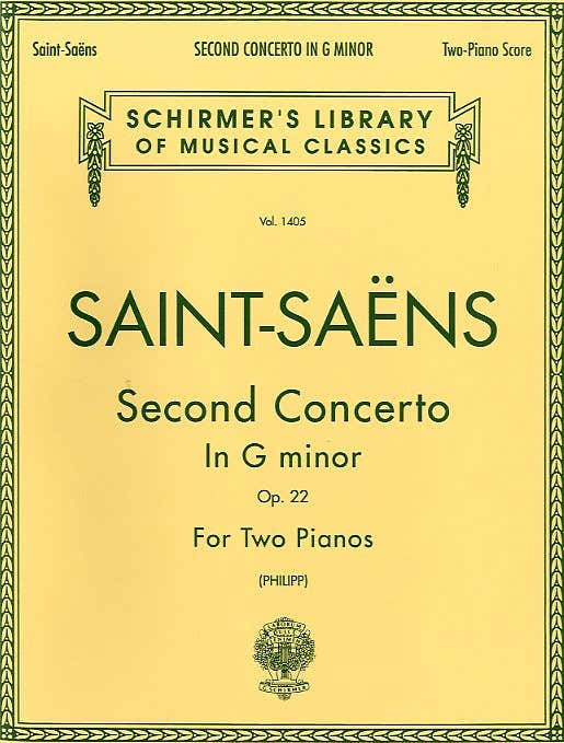 Camille SAINT-saens Concerto per pianoforte n. 2 in Sol minore Op.22 - Due pianoforti