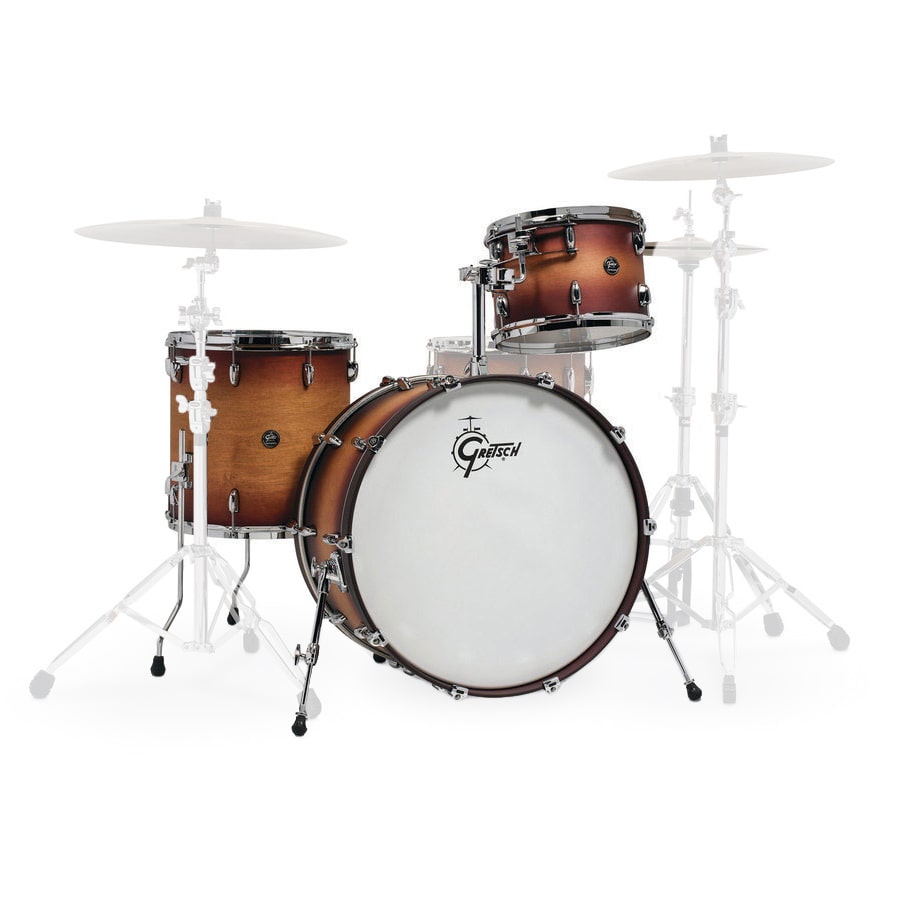 Gretsch Drums Renown Maple Rock 24 Satin Tobacco Burst