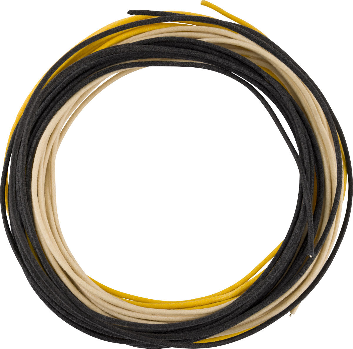 Pure Vintage Cloth Wire 22 AWG 10? Black White Yellow