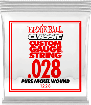 .028 CLASSIC PURE NICKEL WOUND ELECTRIC GUITAR STRINGS