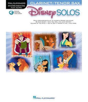 Disney Solos - Clarinet Or Ténor Sax (audio Access Included)